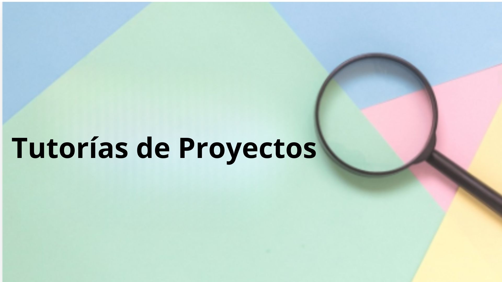 cartel de tutoria de proyectos