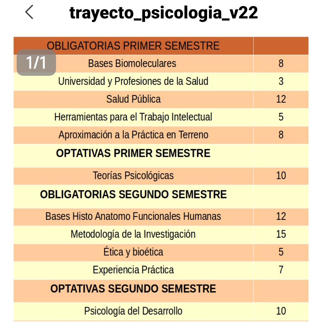 Creo que son esas las asignaturas